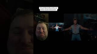 Chuck Norris Roundhouse Kicking Movie Characters