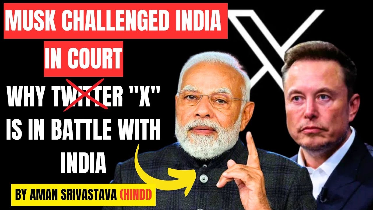 MUSK GOES AGAINST INDIA IN COURT (Hindi) | India Musk twitter X fake