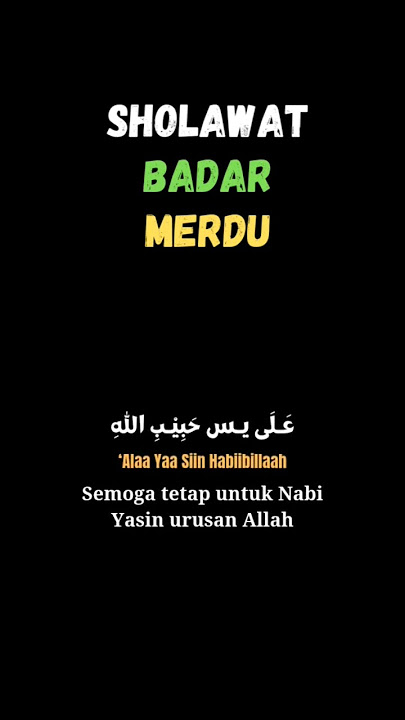 Sholawat Badar Merdu #shorts #sholawat