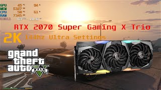 Msi Rtx 2070 Super X Trio Gta V Benchmark At 2K Ultra Settings