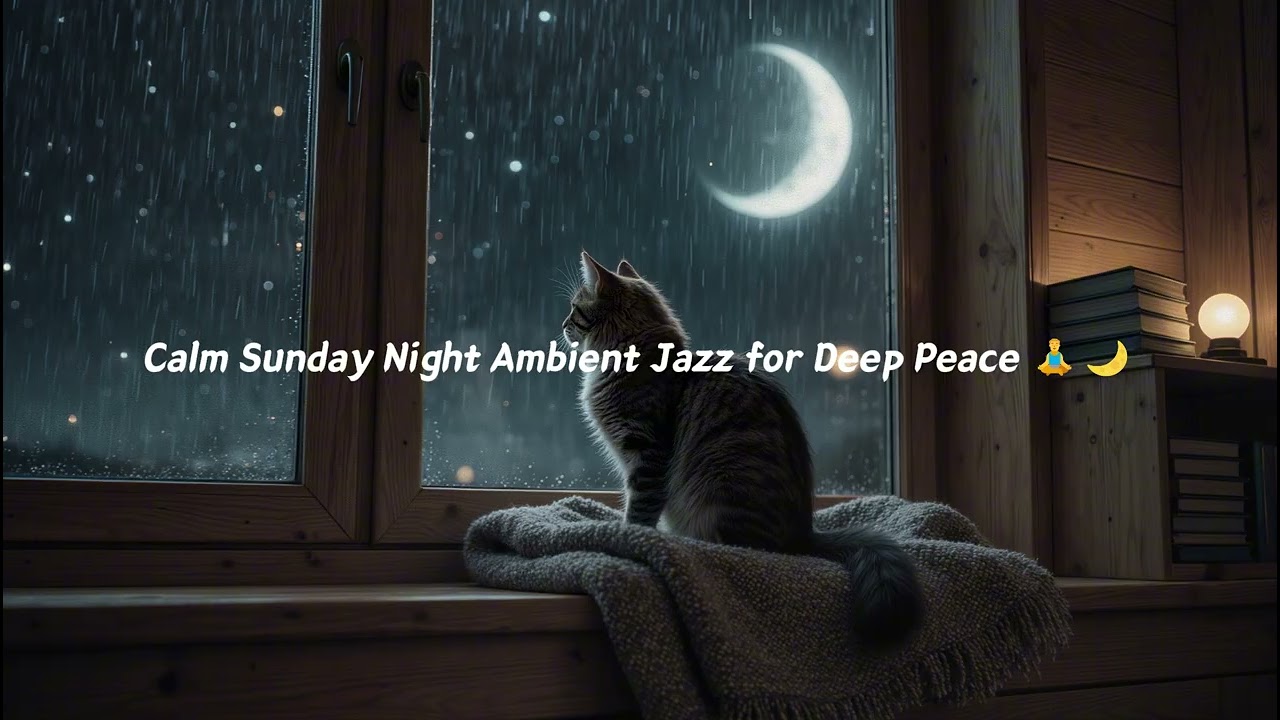 일요일 밤, 한 주를 비워내는 고요한 명상 재즈 | Calm Sunday Night Ambient Jazz for Deep Peace 🧘‍♂️🌙
