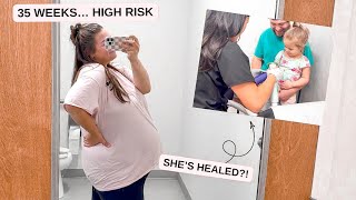 35 Weeks Pregnant & So Much Happened… High Risk Appointment + Cast Removal Day | Its Kayla Victoria