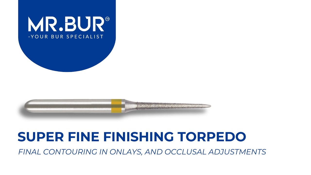 ISO SF878K Super Fine Finishing Torpedo Diamond Bur FG | MR.BUR