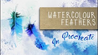 Watercolour Feathers in Procreate Tutorial