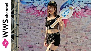 【コスプレ】元まねきケチャ・宮内凛が黒ミニスカポリス風衣装で近代麻雀水着祭2023に登場！