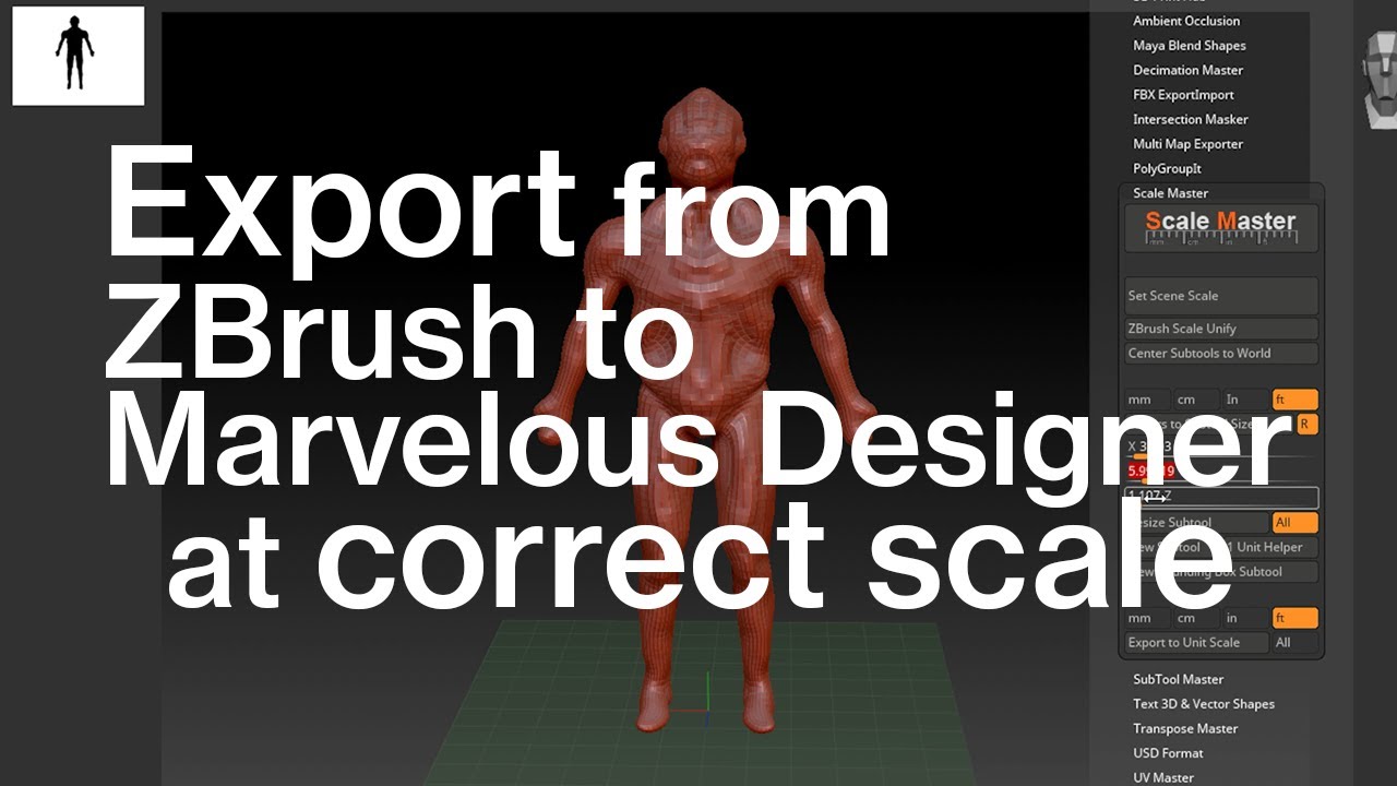 zbrush accurate size