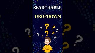 What is Searchable Dropdown?? #exceltutorial #excel #exceltips #learnexcel #trending #data #viral