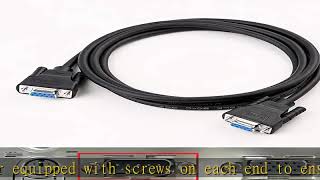DTech DB9 RS232 Serial Cable Female to Female Null Modem Cord Cross TX RX line for Data Communicati Wealth