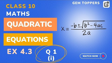 Find the nature of the roots of the quadratic equation. If the real (i) 2x2–3x+5=0 | Ex-4.3 | Q1 (i)
