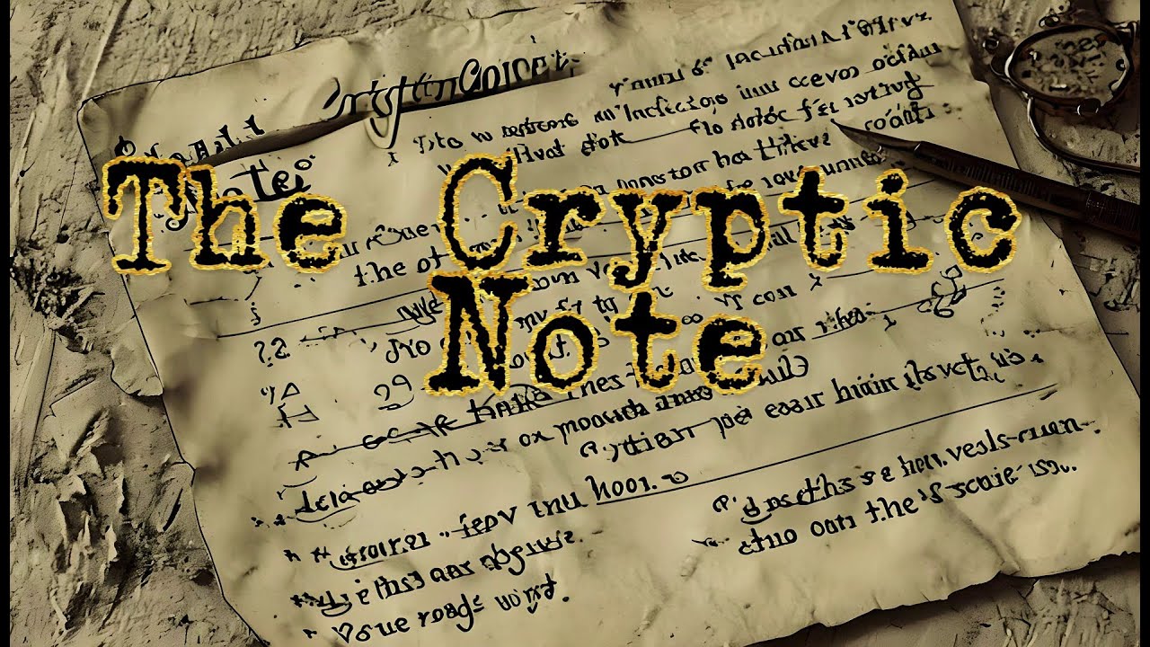EBOOK The Cryptic Note