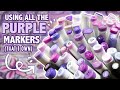 It's.. PURPLE! | Using Every Single Purple Marker I Own in One Drawing