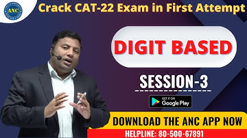 🛑LIVE || Digit Based 3 || CAT ||ANIL NAIR || Download ANC App|| Shortcuts, Concepts, Tricks