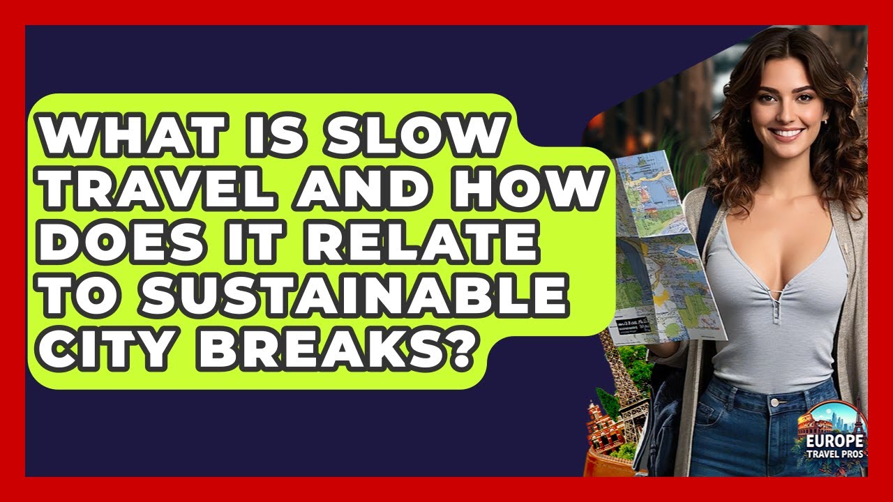 What Is Slow Travel And How Does It Relate To Sustainable City Breaks? - Europe Travel Pros