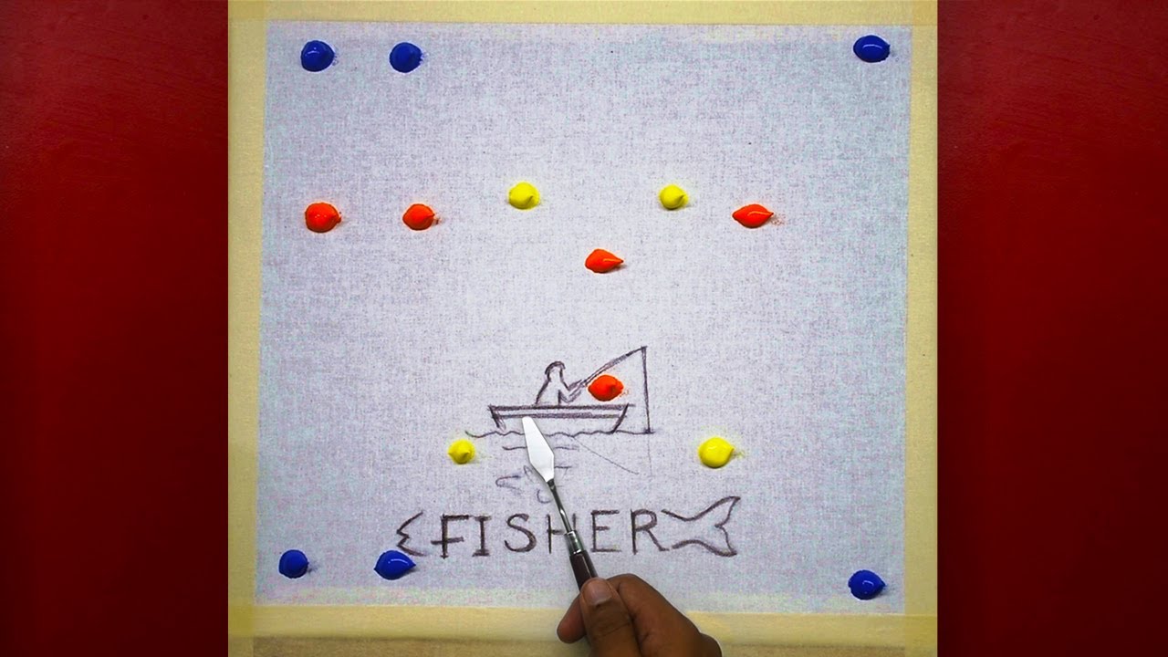 Fisher/ Double Exposure Painting / Masking Tape Satisfying / Project 50 Days / Day#18