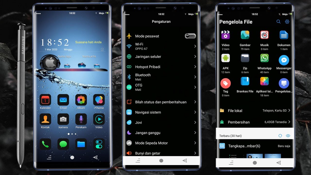 Tema ios Black - Tema ios 13 for vivo