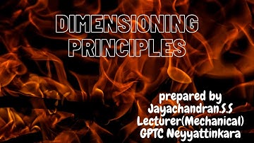 Illustration of Principles of Dimensioning