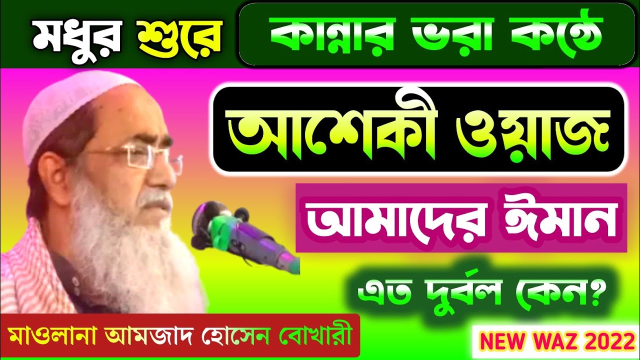 কান্না ভরা কন্ঠে দারুন ওয়াজ! আমজাদ হোসেন বোখারী ওয়াজ | Syed Amjad Hossain Waz Furfura Sharif Jalsa