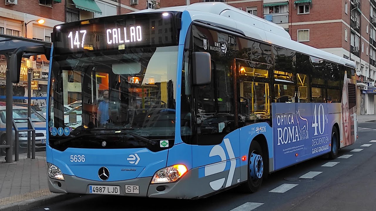 EMT Madrid | 147 Callao - Barrio del Pilar | Timelapse