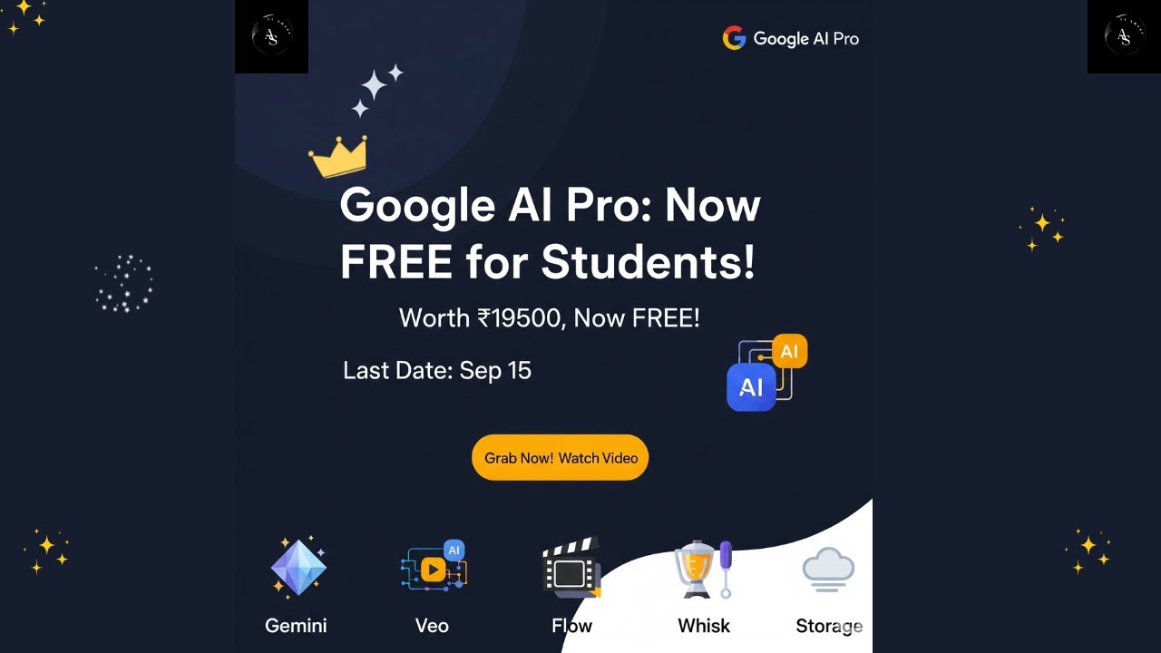 💥 How to Get Google AI Pro FREE (India Student Plan) | Gemini, Veo, 2TB ...