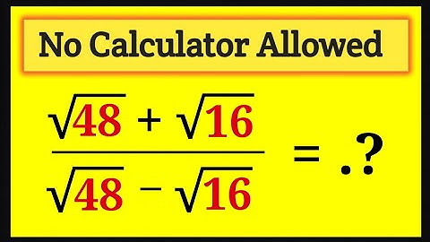 Germany | Nice square root algebra problem | No calculator allowed