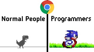 normal people vs programmers