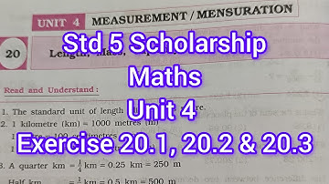 Std 5 Scholarship | Exercise 20.1, 20.2 & 20.3 | #maths #maharashtraboard #std5maths #std5 #sscboard