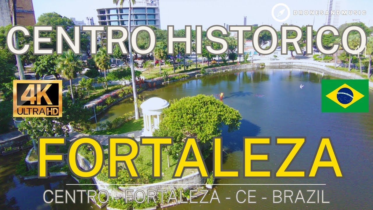 [4K] BRAZIL AIR VIEW (EN, ES, IT, FR, DE,JP) 🇧🇷✈️ Fortaleza, Centro Histórico, BRASIL,   #56