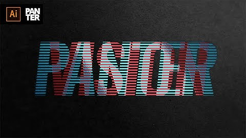 Optical Illusion Text Effect | Adobe Illustrator Tutorial