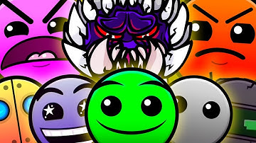 NEW CUSTOM Geometry Dash Difficulty Faces V1 But Everyone Is REVERSE (Version 1.1)