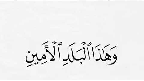 سورة التين برواية ورش عن نافع