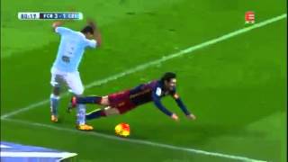 Fc barcelona vs celta vigo. rzut karny messiego... (14.02.16)