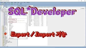 3  Oracle DB 무료관리툴 SQL Developer 에서 Export, Import