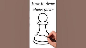 How to Draw a Chess Pawn ♟️ | बच्चों के लिए चेस प्यादा बनाना सीखें | Easy Drawing | KidsTube