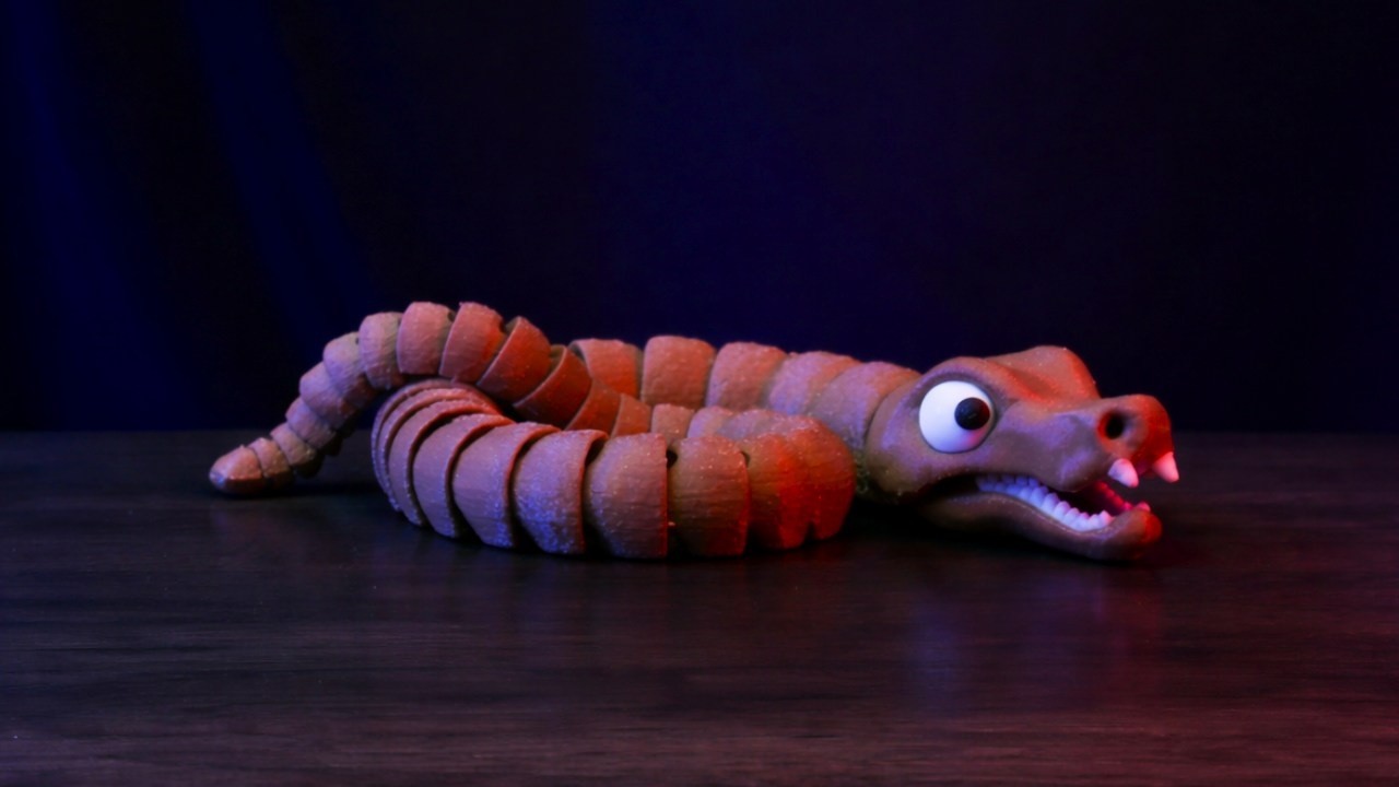 Articulated Snake – Multi-Part 3D Print & Assembly