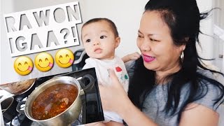 Vlog #122 | OMY MASAK RAWON IGA, BABY 8 BULAN! BUKA BELANJAAN ONLINE