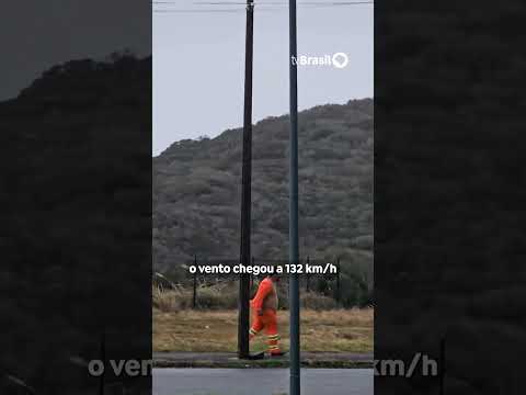 Ciclone provoca ventos de até 100km/h no Sul