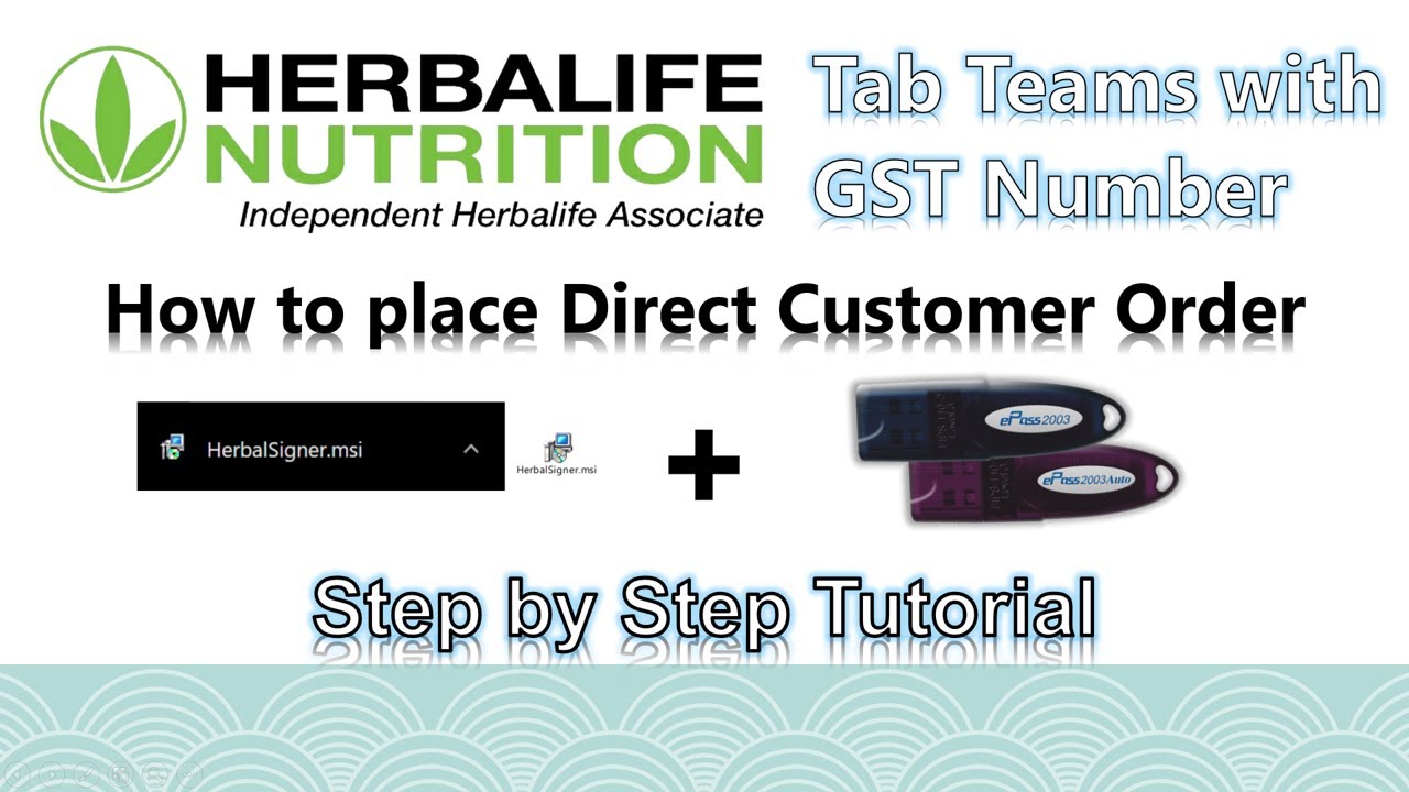 Herbalife Direct Customer Order for GST Holders only YouTube