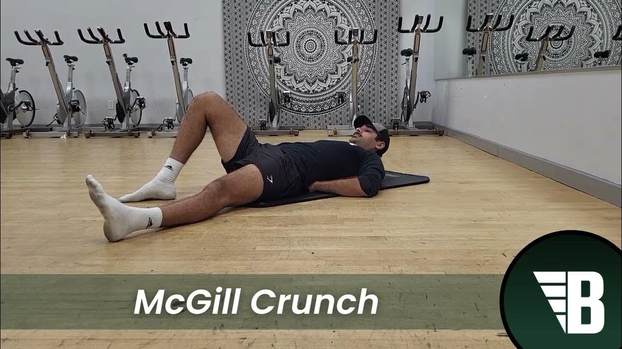 McGill Crunch Exercise Tutorial YouTube