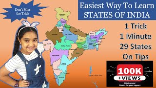 How To Learn States of India with Trick | Remember All The 29 States of India in easiest way #gk screenshot 5