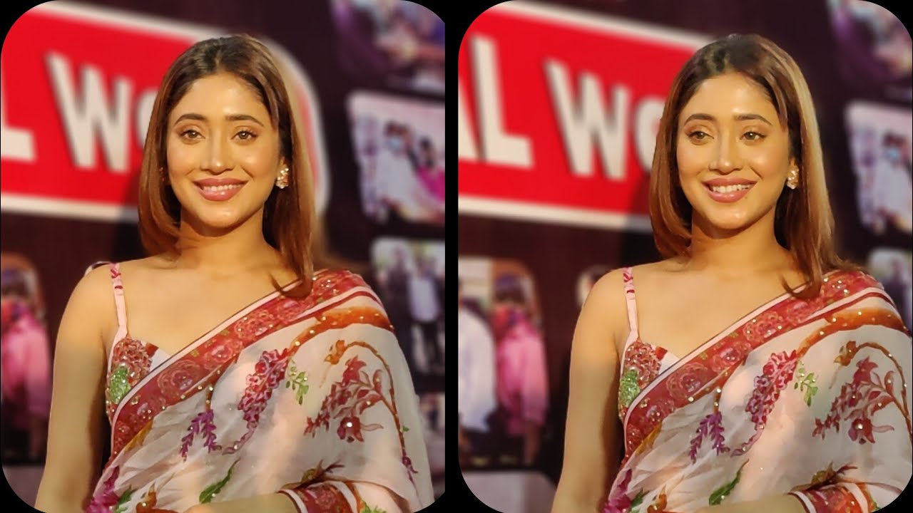 Shivangi Joshi Looking So Beautiful in Saree Arrives at Dadasaheb Phalke  Icon Award, Naira