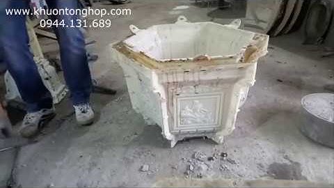 Cách làm chậu cảnh bằng khuôn ABS