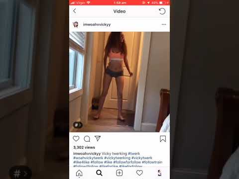 Woah Vicky twerking on instagram 😍 - YouTube.