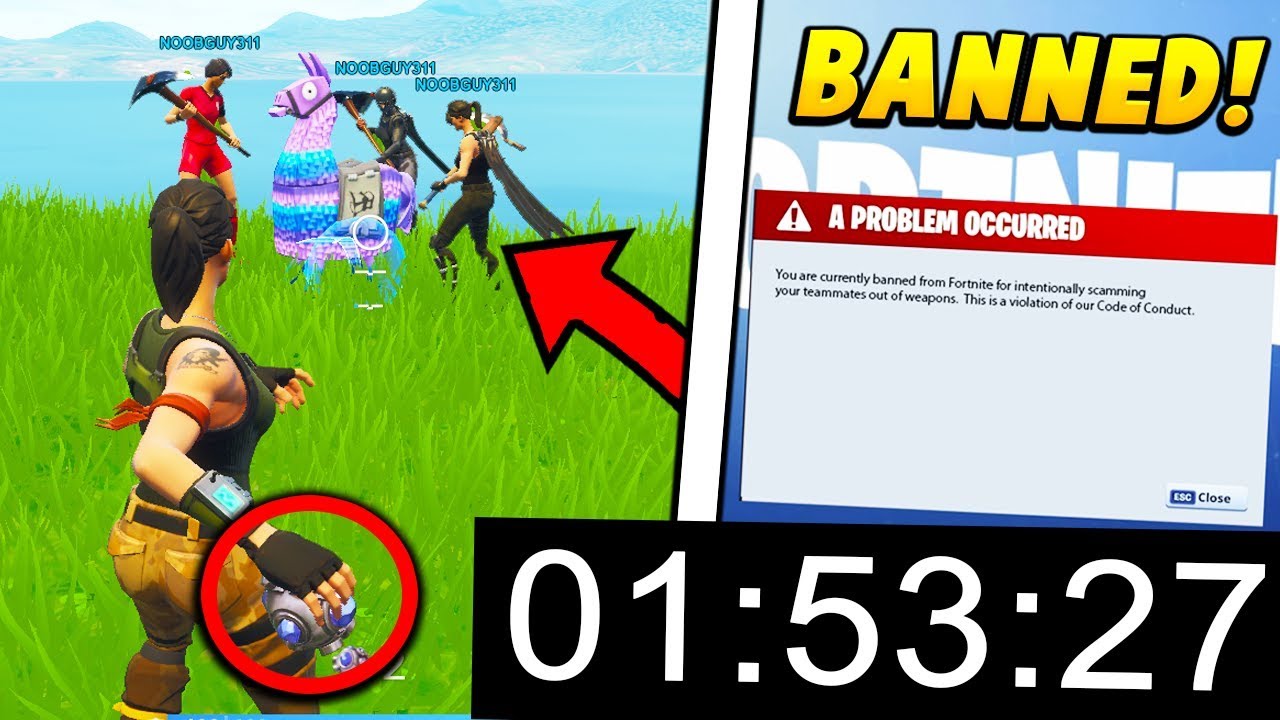 I Tested To See How Long It Takes To Get Banned On Fortnite Fortnite Battle Royale Youtube