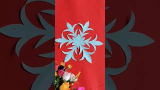 Paper Snowflake Magic ❄️ #DIYCrafts #PaperArt #viral #diy #ytshorts