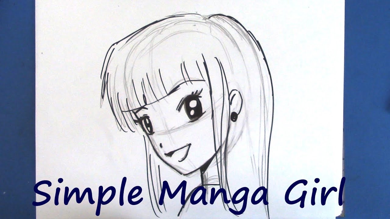 How To Draw A Simple Manga Girl You Can Do It Youtube