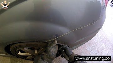 How to remove rear bumper Mercedes C Class 2011