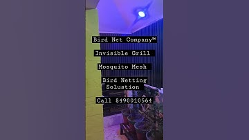 Invisible Grill || Mosquito Mesh || Bird Netting Solustion || Bird Spieks  Call Now 8490010564