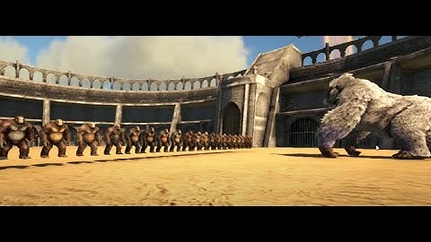 Megapithecus Gamma vs 50 Aberrant Gigantopithecus Ark Battles