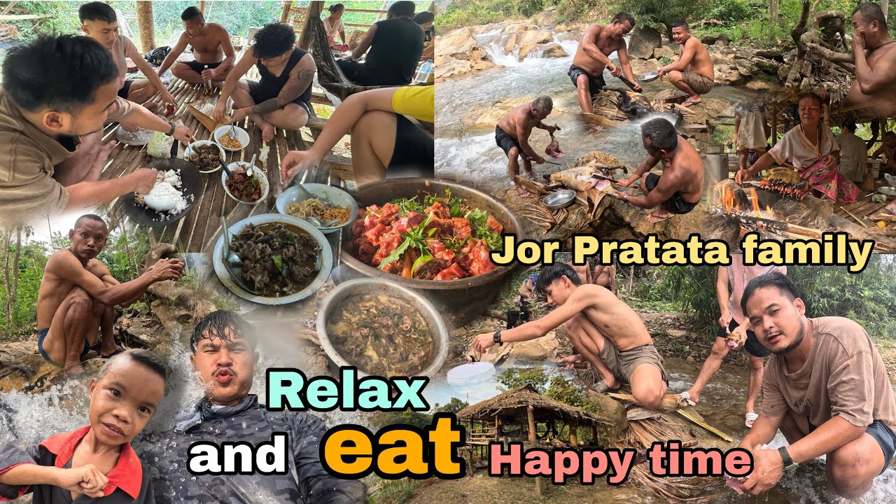 Relax and eat.Happy time😍