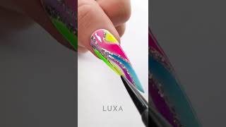 Lisa Frank inspired nail art #nails #nailart  #nailtutorial  #nail